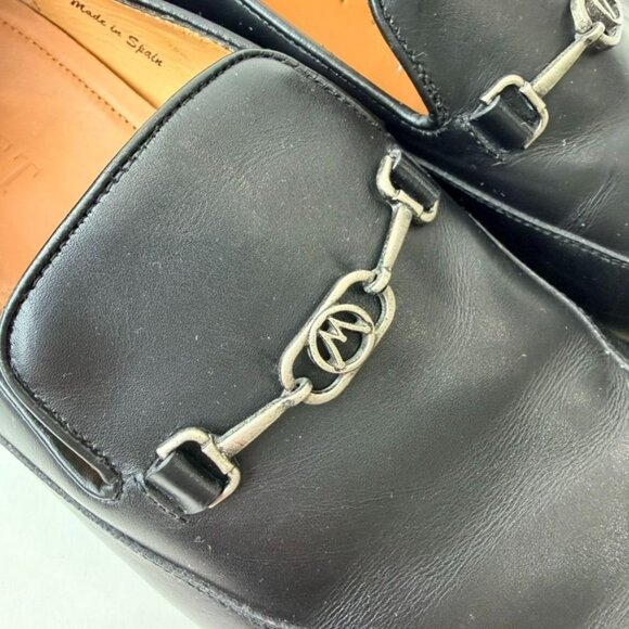 Mezlan Falcon Black Leather Bit Loafers Dress Shoes Men’s Size 9.5 - Picture 5 of 14